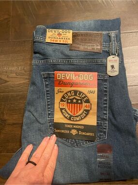 Men’s Blue Denim Jeans - Relaxed Bootcut